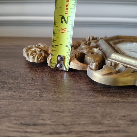 Vtg Dart Int Cherub Angel Goddess Wall Hanging Decor Ethereal Gold Frame - Picture 10 of 12